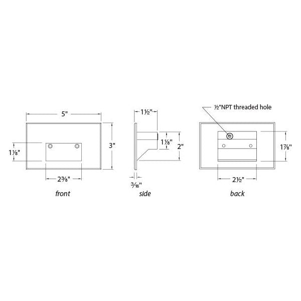 WAC Lighting - WL-LED100F-C-WT - Step And Wall Light White 277V 3000K White on Aluminum