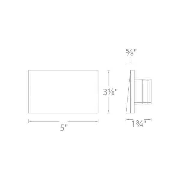 WAC Lighting - WL-LED110-AM-BK - Step And Wall Light Amber 120V Black on Aluminum