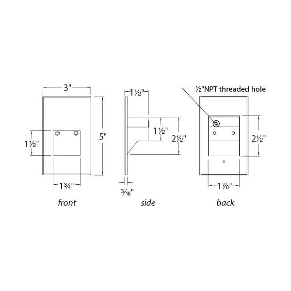 WAC Lighting - WL-LED200F-C-WT - Step And Wall Light 277V 3000K White on Aluminum