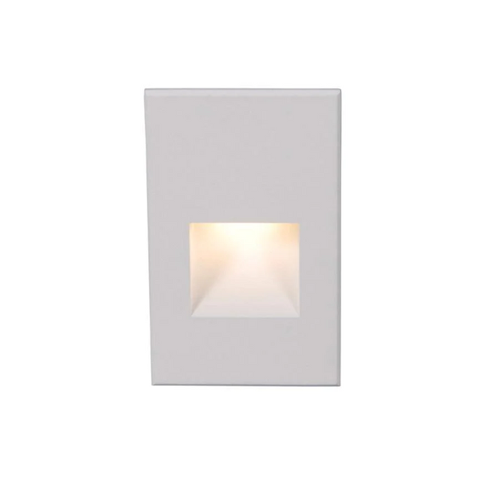 WAC WL-LED200 Step And Wall Light Red 120V White on Aluminum WL-LED200-RD-WT