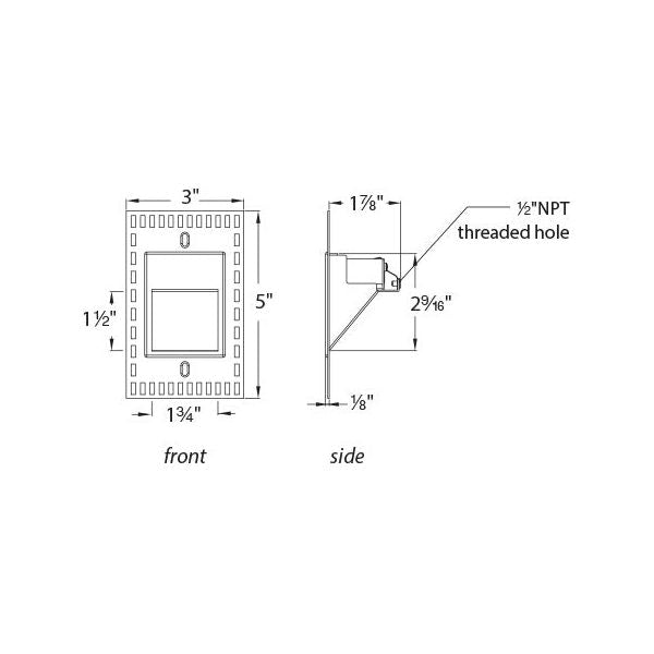 WAC Lighting - WL-LED200TR-C-WT - Step And Wall Light 120V 3000K White on Aluminum