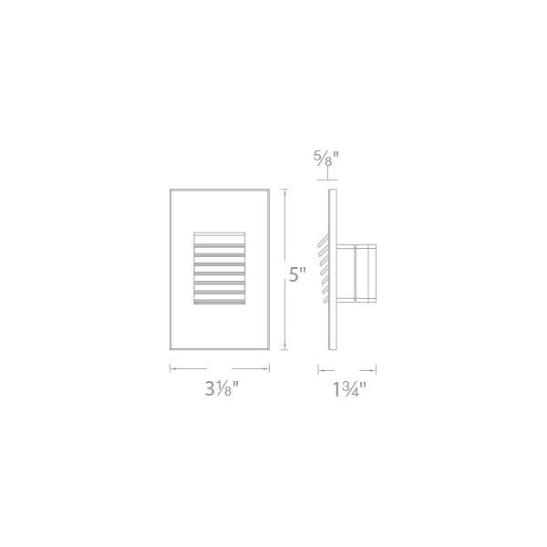 WAC Lighting - WL-LED220F-C-WT - Step And Wall Light 277V 3000K White on Aluminum