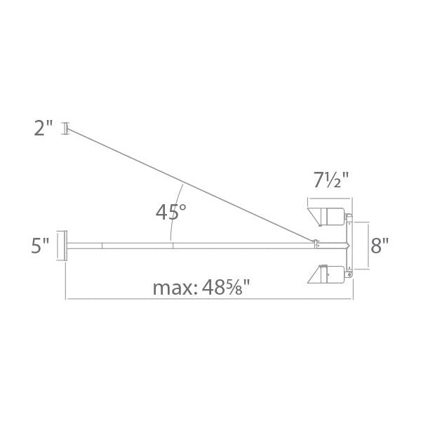 WAC Lighting - WP-LED529-40-ABZ - Endurance Adjustable Signage Light 30W 4K Adjustable Double Flood Light Architectural Bronze