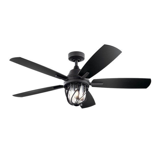 Kichler 310073DBK Lydra™ LED Ventilador de techo de 52" en negro desgastado