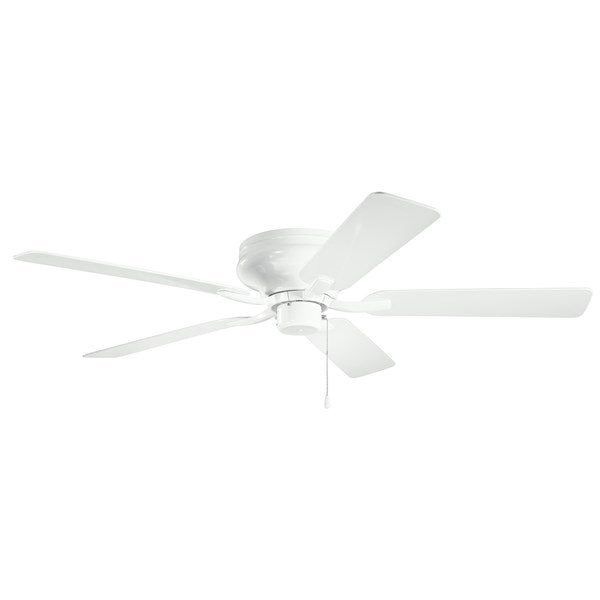 Kichler 330021MWH Ventilador de patio Basics Pro Legacy de 52 pulgadas, color blanco mate