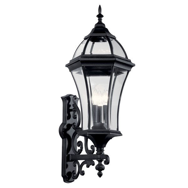 Kichler 49185BK Townhouse™ Aplique de 3 luces negro