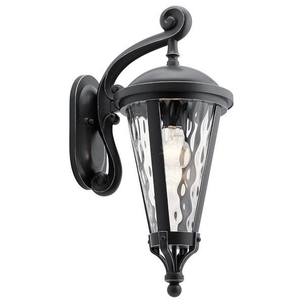 Kichler - 49234BSL - Cresleigh 22" 1 Light Wall Light Black with Silver Highlights