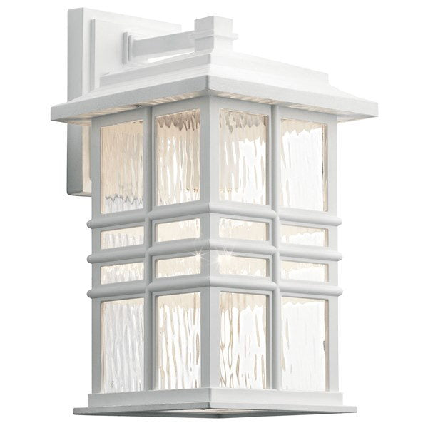 Kichler 49830WH Beacon Square 14" 1 luz de pared, color blanco