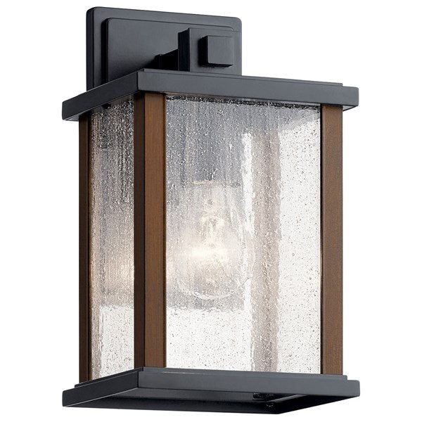 Kichler - 59016BK - Marimount™ 11" 1 Light Outdoor Wall Light with Clear Ribbed Glass Black