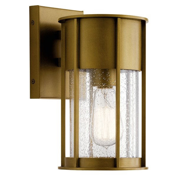 Kichler - 59079BKT - Camillo™ 11" 1 Light Wall Light with Clear Seeded Glass Textured Black