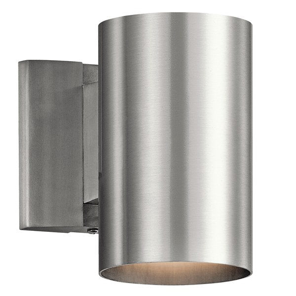 Kichler - 9234BA - Cylinder 7" 1 Light Wall Light Brushed Aluminum