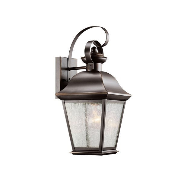 Kichler 9708BK Mount Vernon 16.75" Aplique de pared con 1 luz Olde Bronze®