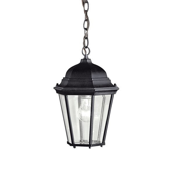 Kichler 9805BK Madison - Lámpara colgante (1 luz), color negro