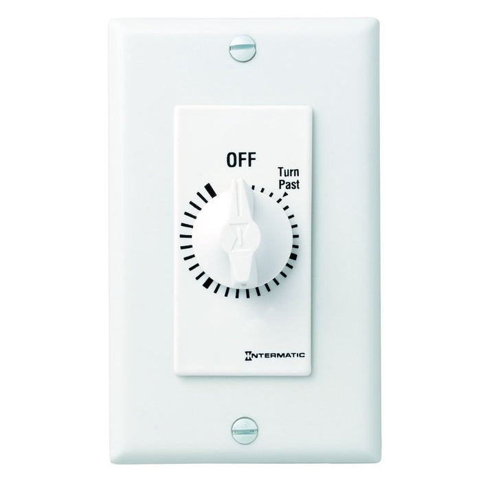 Intermatic FD430MW Temporizador de cuenta regresiva con resorte, estilo decorador, blanco