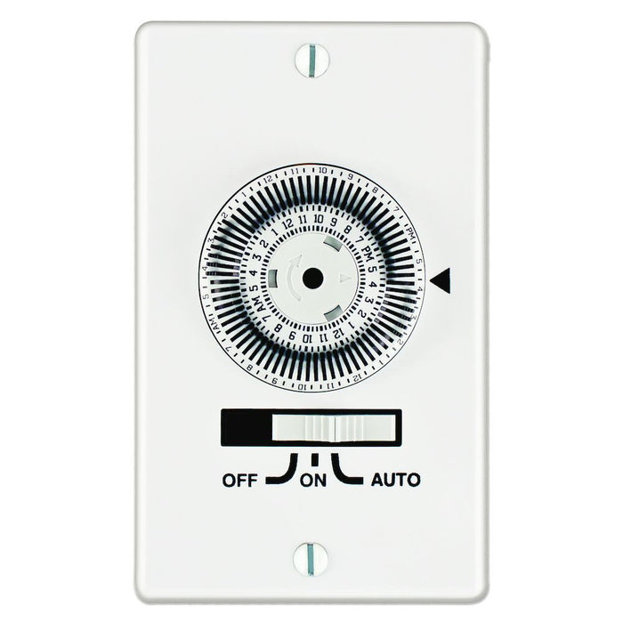 Intermatic - KM2ST-1G - 24-Hour Heavy-Duty Mechanical In-Wall Timer, Timer Only