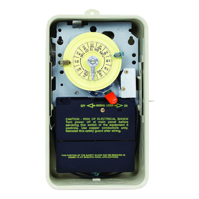 Intermatic - T104R201 - 24-Hour 208-277V Mechanical Time Switch, DPST, Pool Heater Protection