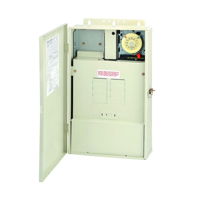 Intermatic - T40003RT3 - 100 A Load Center with 300 W Transformer and T103M Mechanism, 8-Breaker Spaces