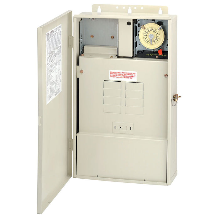 Intermatic - T40004RT1 - 100 A Load Center with 100 W Transformer and T104M Mechanism, 8-Breaker Spaces